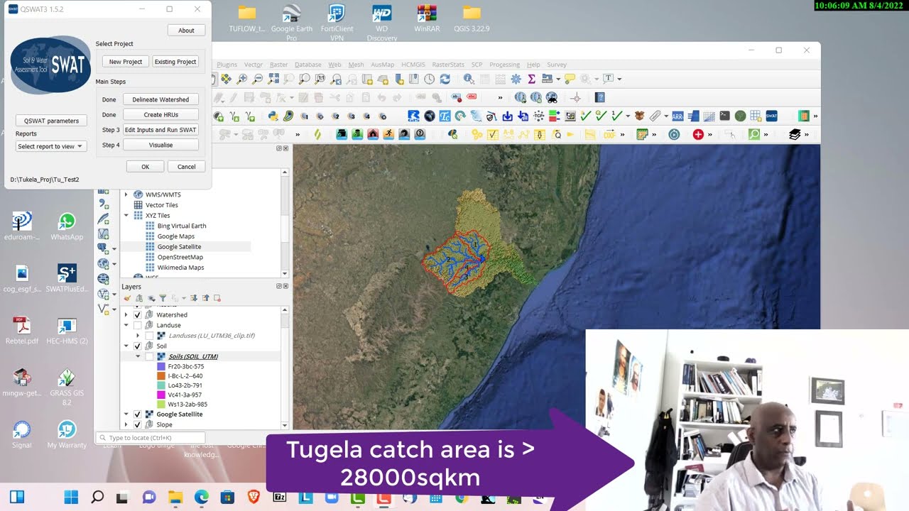 Exploring Hydrological Modeling with QSWAT in the Thukela/Tugela Catchment, South Africa