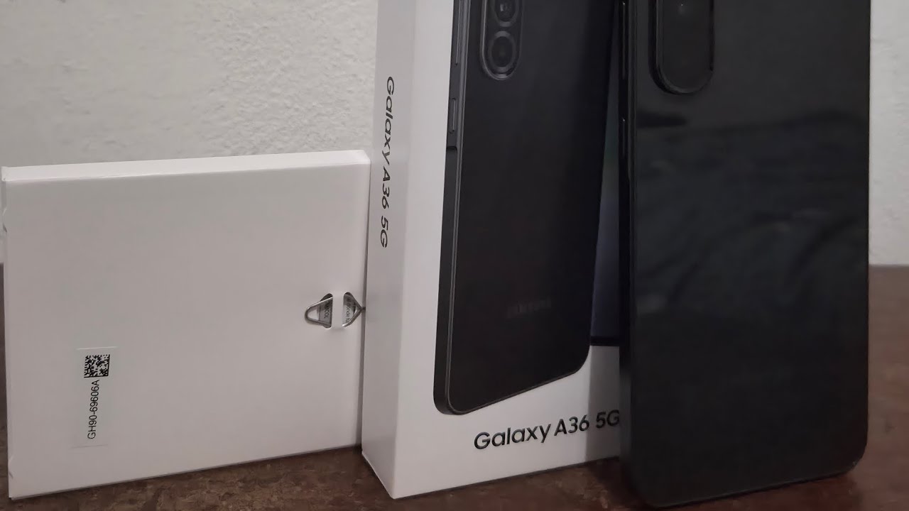 Samsung Galaxy A36 5G color negro, unboxing y review.