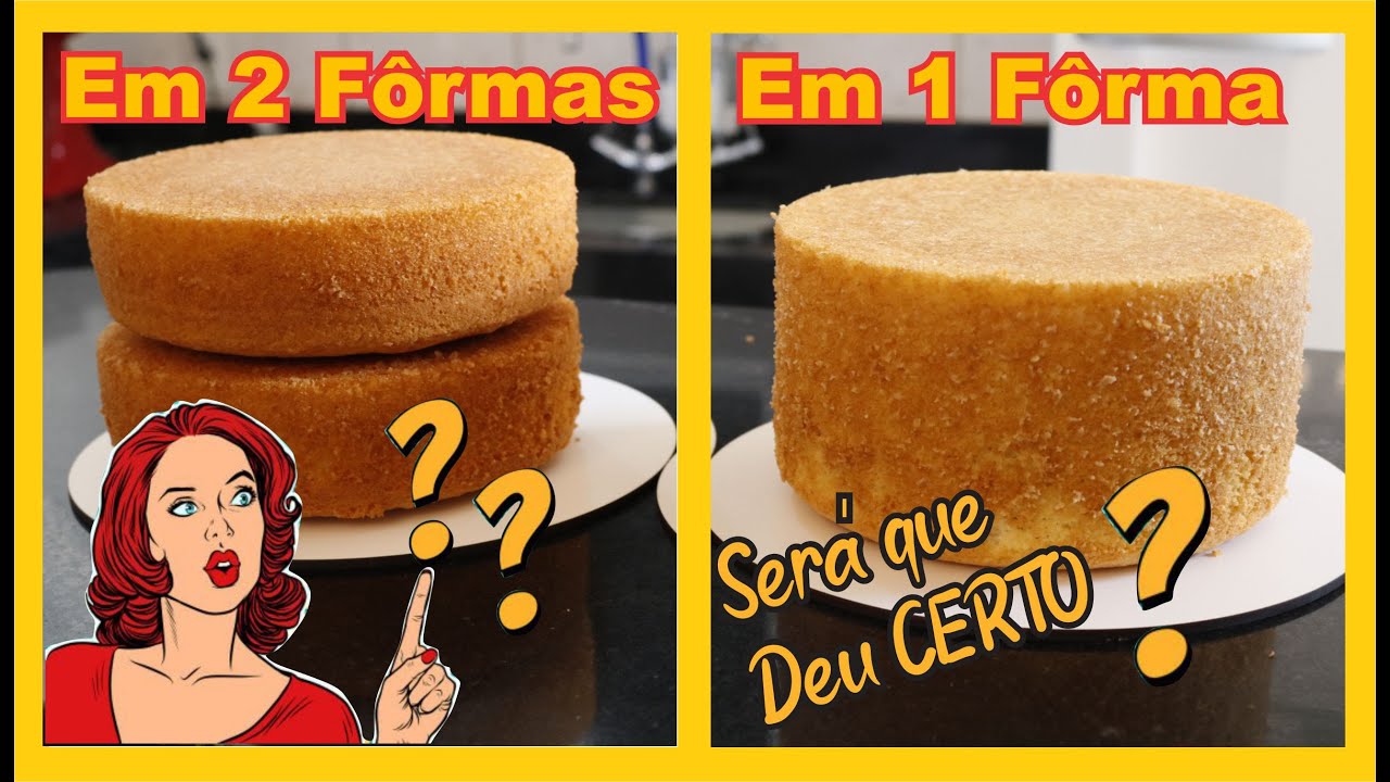 MASSA CHIFFON BRANCA | COMO FAZER EM UMA FÔRMA SÓ - Rebeca Poll