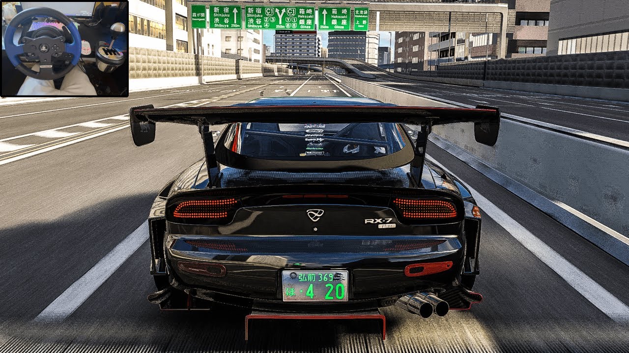 1000HP 4Rotor Turbo Mazda RX-7 - Assetto Corsa | Thrustmaster T150