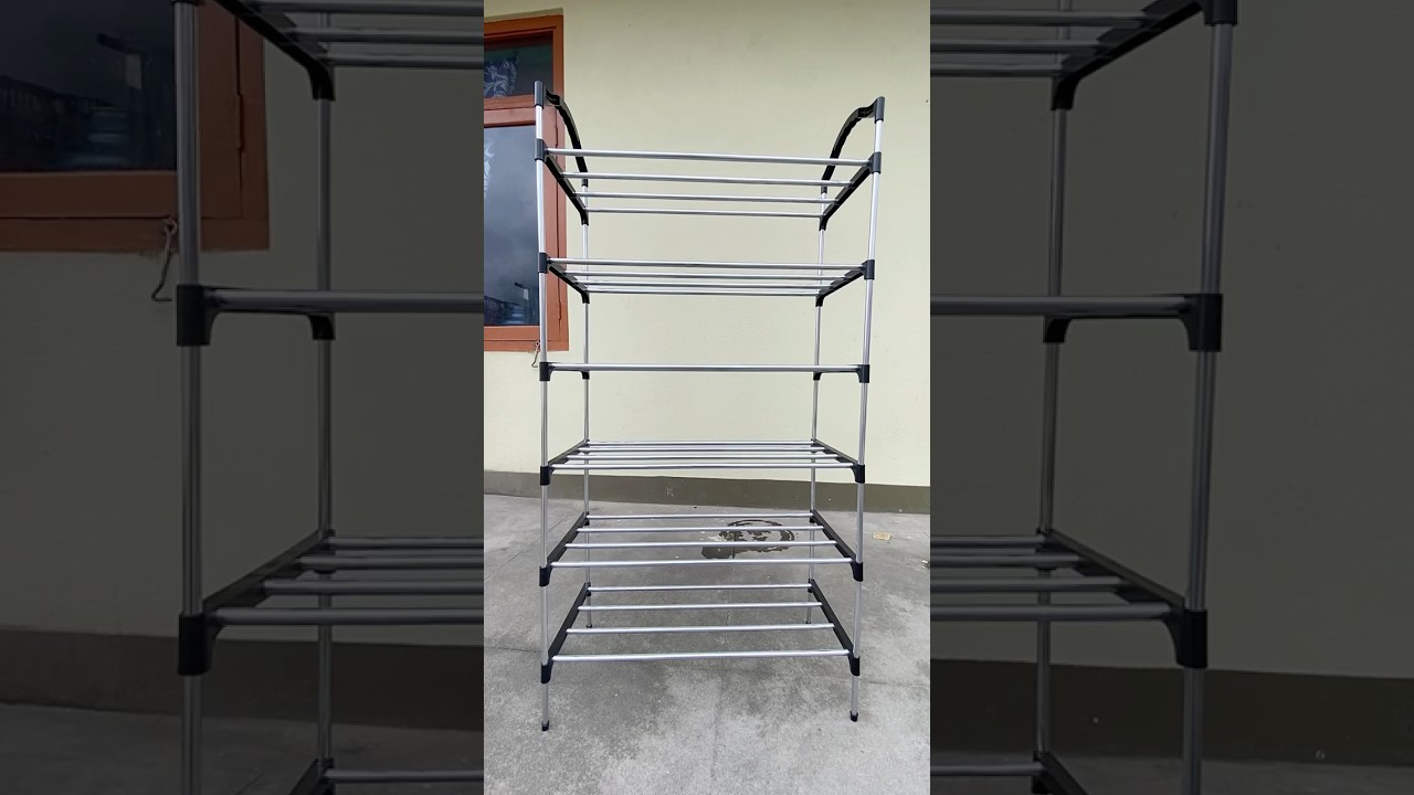 Shoe Rack Tutorial || Unboxing and Assembling 6 Layer Shoe Rack #shoeorganizer #rack