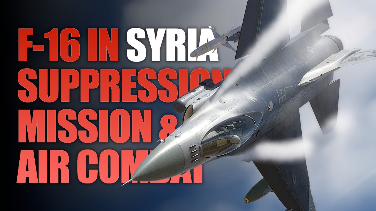 F-16 VIPER 🐍 Incredible Multirole Capability | DCS World | SEAD | Syria Map