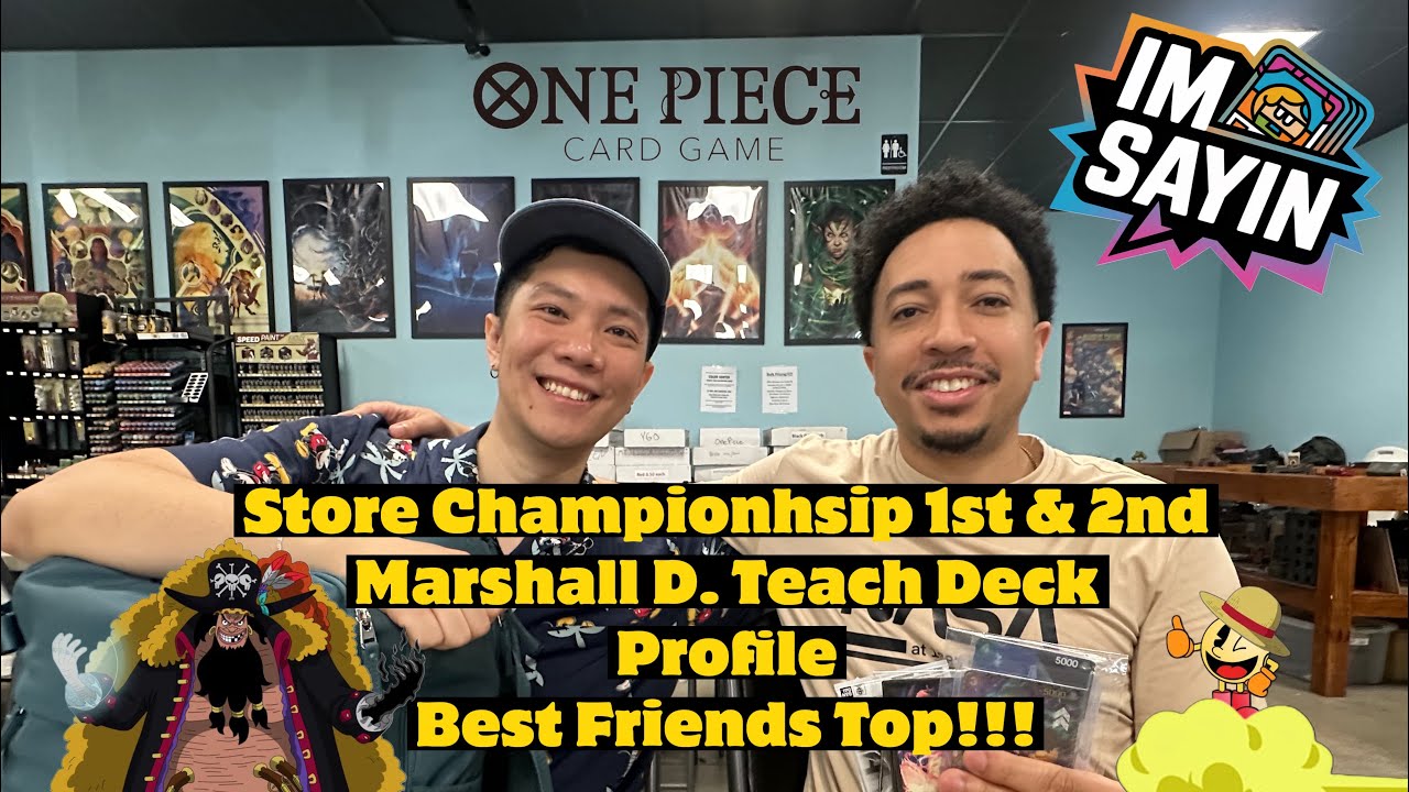 1st & 2nd Place Marshall D. Teach Store Championship Deck Profile - One Piece Card Game