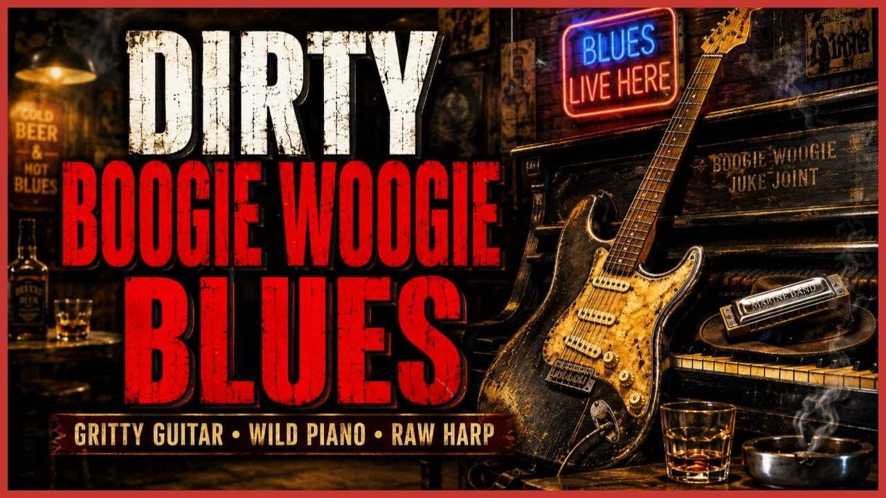 Dirty Boogie Woogie Blues | Gritty Guitar Riffs, Wild Piano & Raw Harmonica