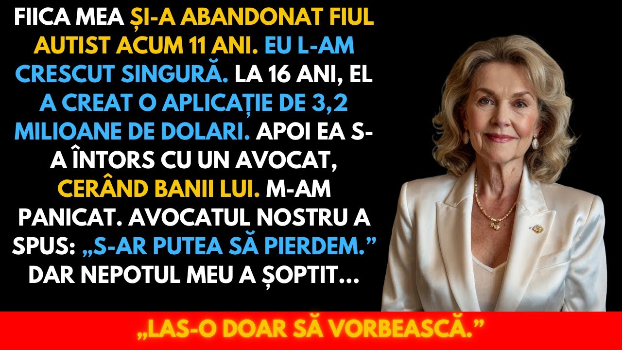 A abandonat fiul autist — dar când a construit o aplicație de milioane, s-a întors cu avocatul.