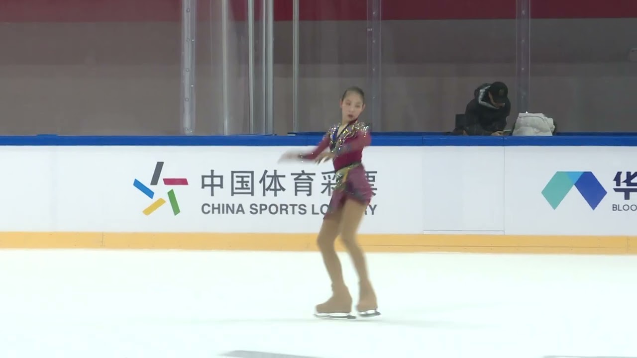 Amina Wang - 2021 U Series Figure Skating Short Program: Mulan