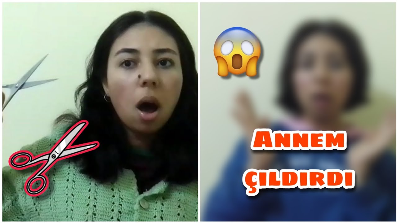 EVDEKİLERDEN HABERSİZ YİNE SAÇIMI KESTİM