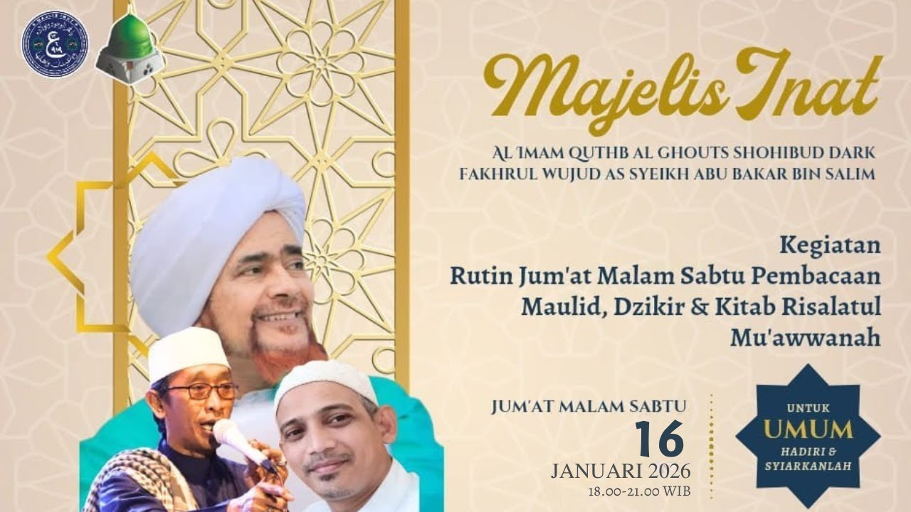 🔴 (LIVE) Rutinan Majelis Inat - Jumat Malam Sabtu  | 16 Januari 2026