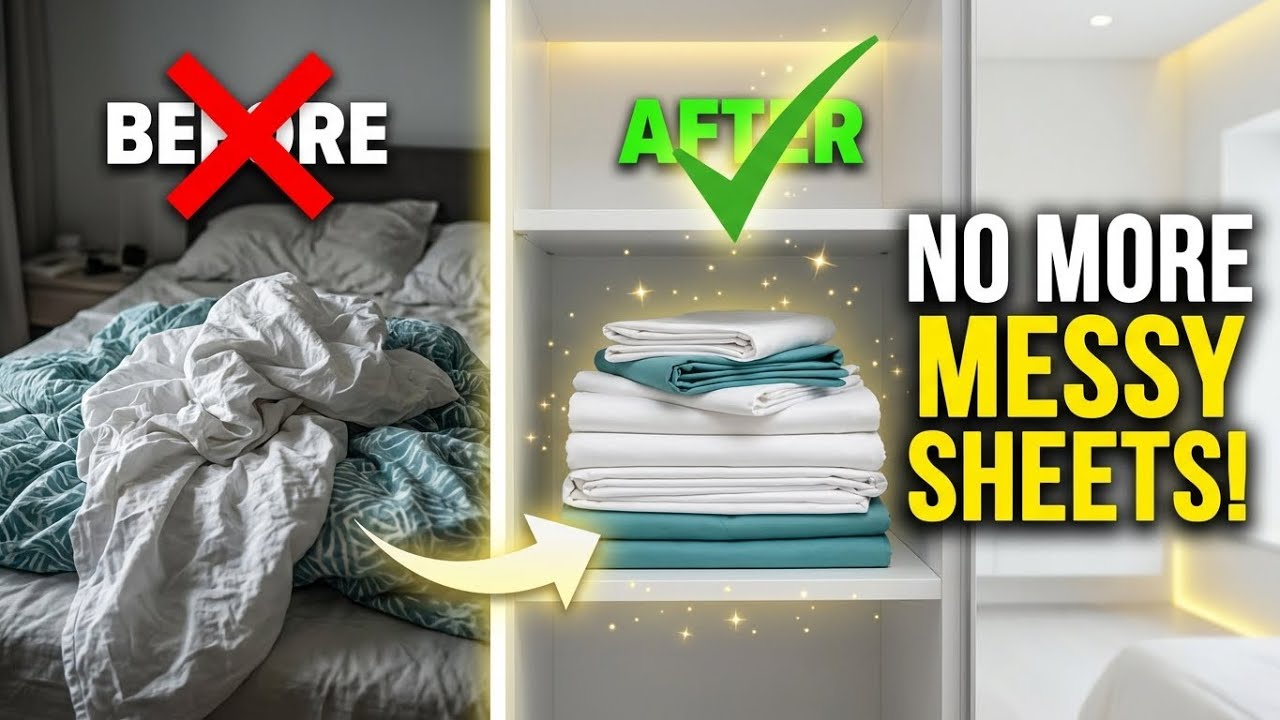 Master Bed Sheet Folding — Say Goodbye to Messy Linen Forever
