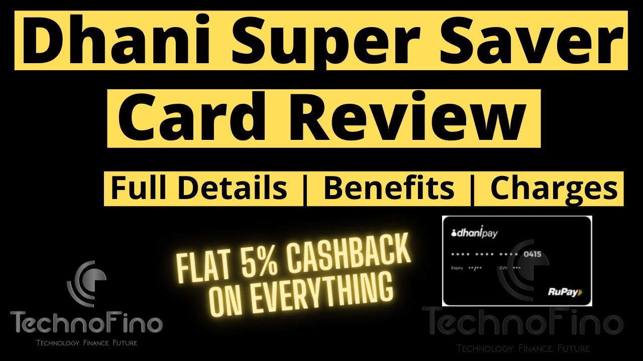 Dhani Super Saver Card Review | Flat 5% Cashback On Everything | Credit Card bill payment par 5% 🔥🔥🔥