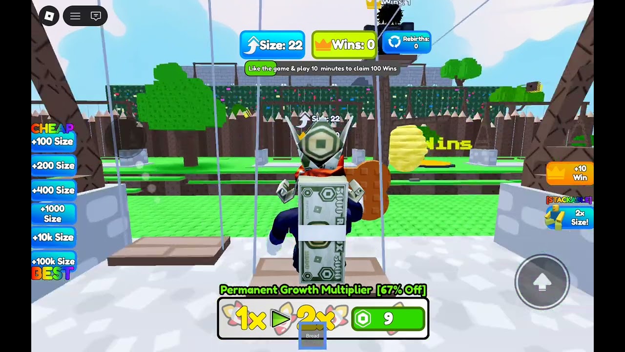 Eating bread on a swing