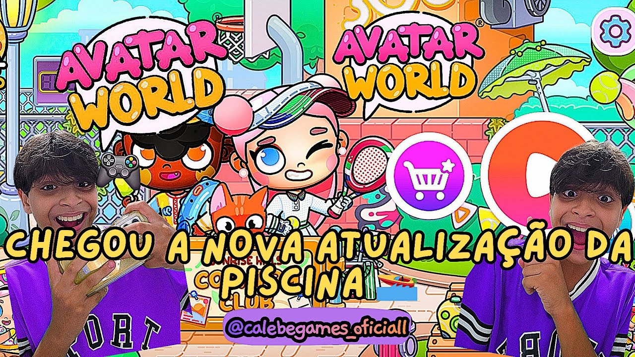 CHEGOU A NOVA ATUALIZAÇÃO DAPISCINA🚤🏖 NO AVATAR WOLD|Calebe Games Oficiall🎮