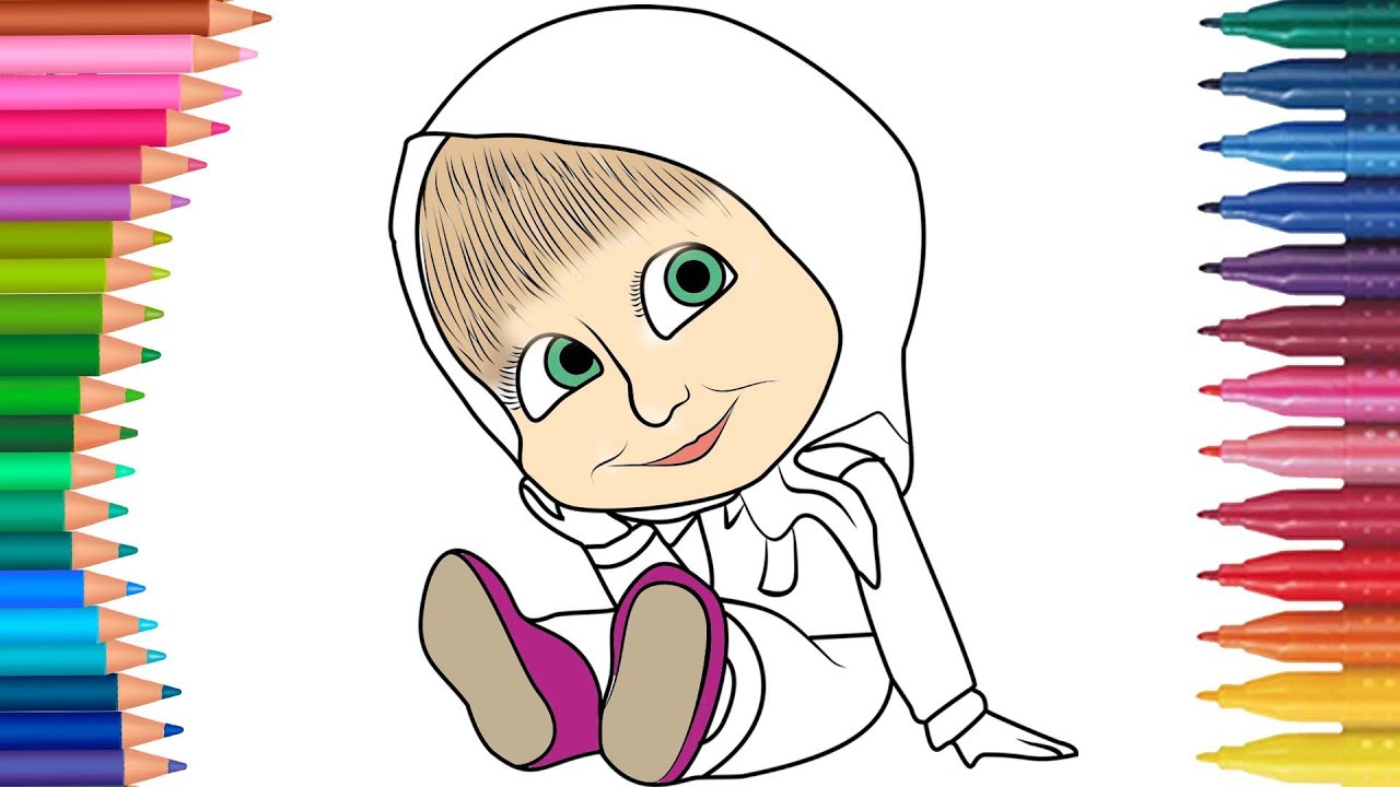Masha e Orso | Piccole Mani Libro Da Colorare