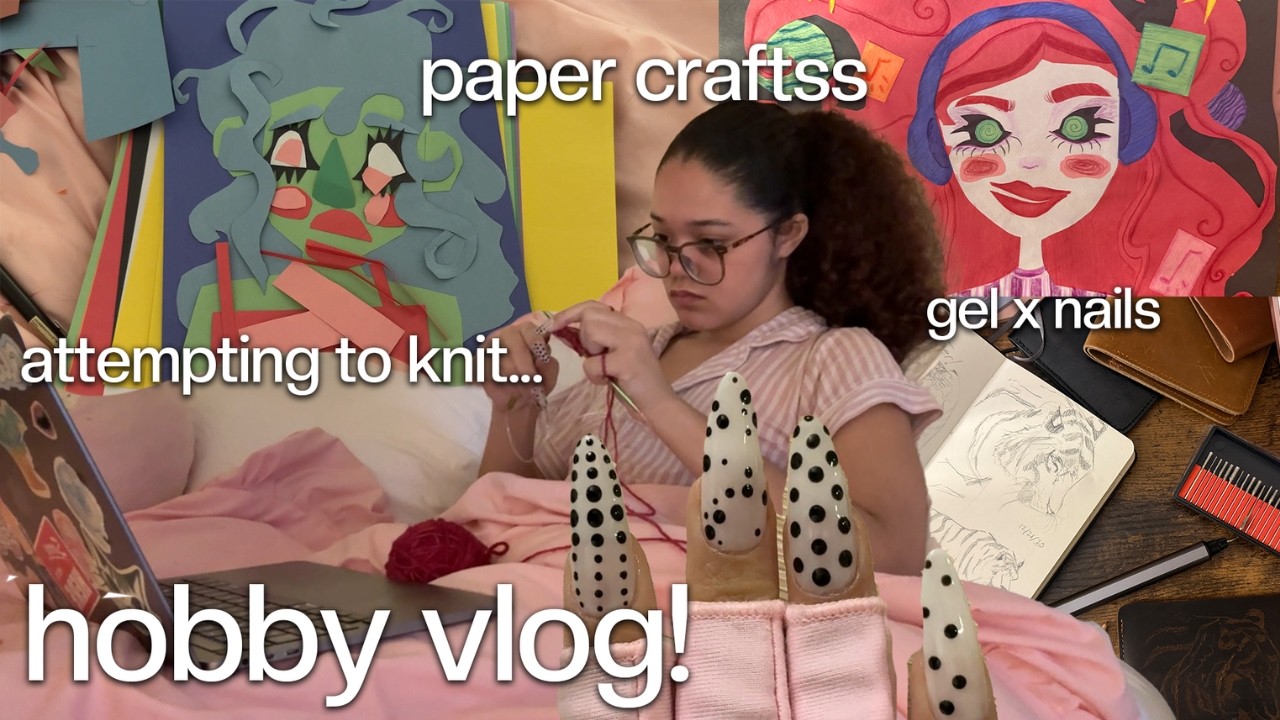 a very creative & cozy hobby vlog - long and chatty