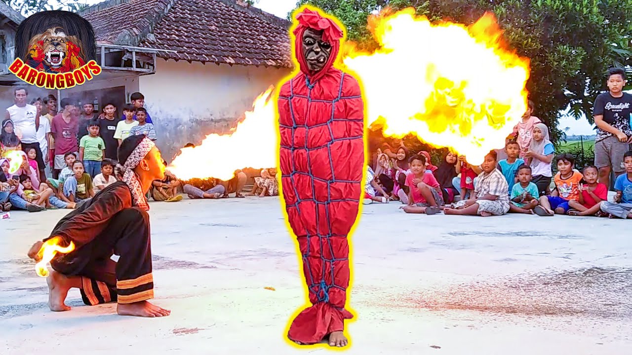 Ritual Pocongan Merah & Atraksi API 🔥 Pentas Barongan Satrio Joyo Bugel Live Guyangan | BarongBoys