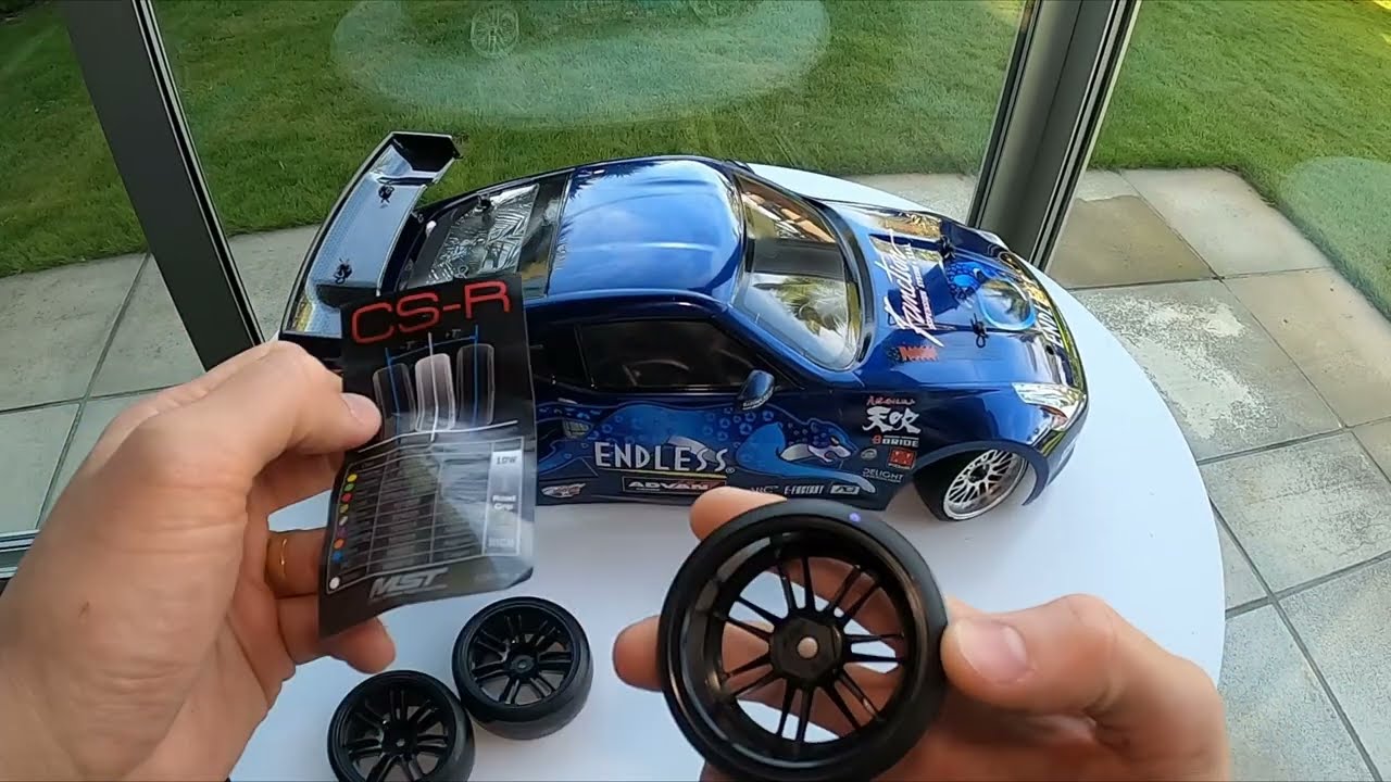 Tamiya Eagle Racing TT02 - Using MST HP Tires (Purrple dot) for Asphalt Drift AWD 1.9CS