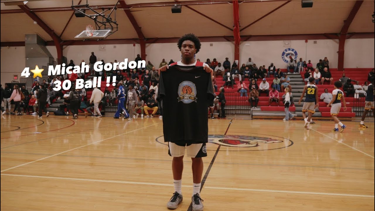 4 ⭐️ Micah Gordon is like dat !!! Plainfield vs Morristown Hooptoberfest Oct 25 2025