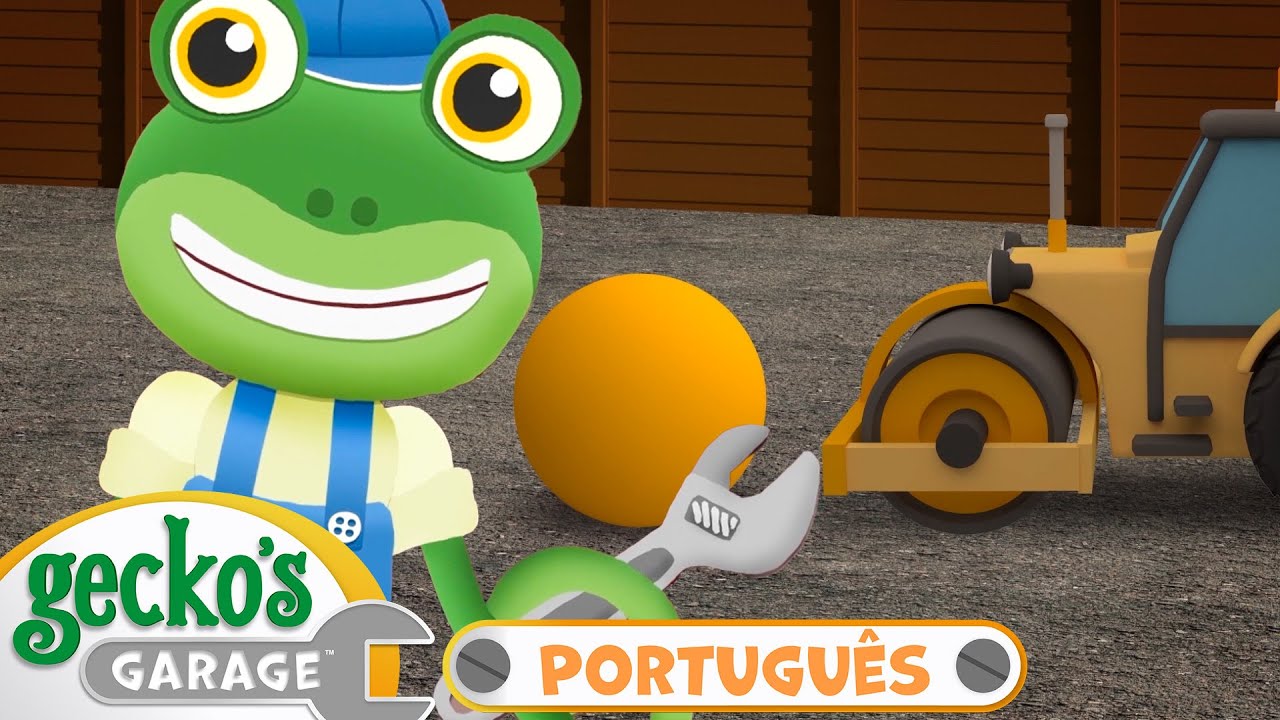Rick, o Rolo Compressor | Garagem de Gecko | Carros infantis | Vídeos educativos