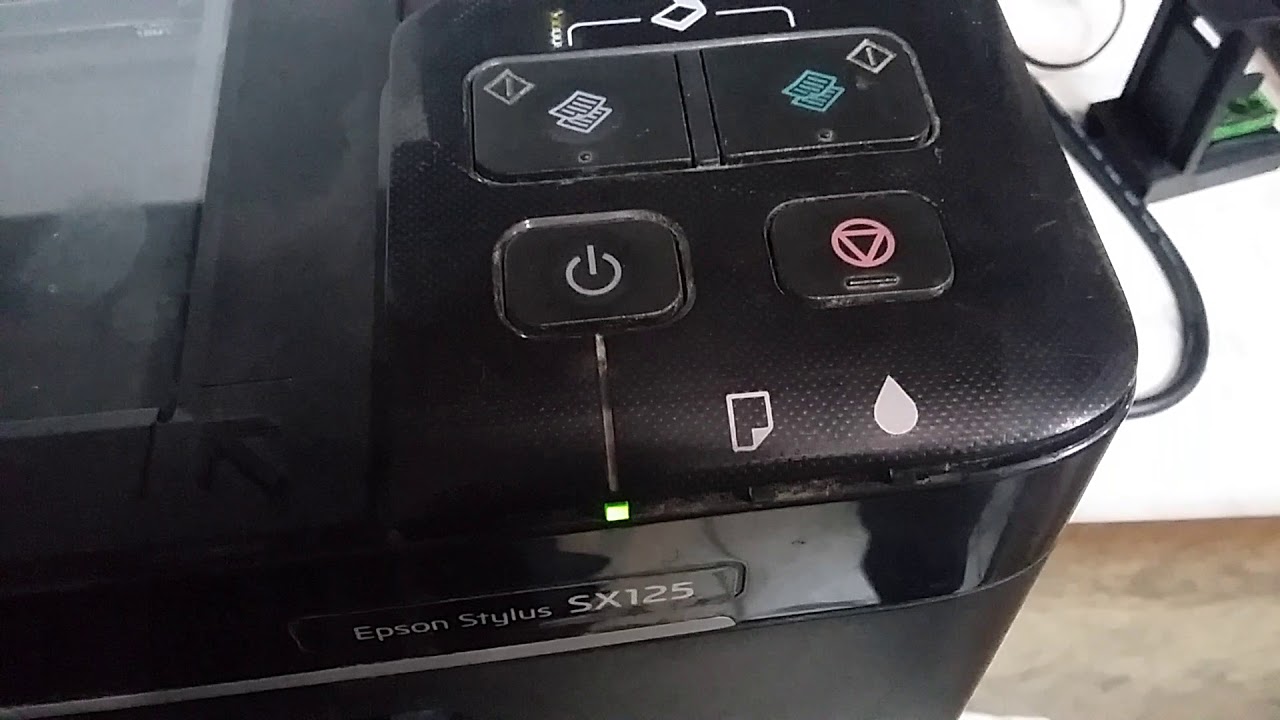 Epson SX125  Принтер не печатает самостоятельное обслуживание и ремонт