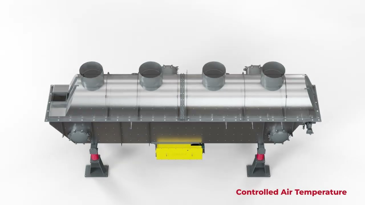Vibrating Fluid Bed Animation | Precision Drying Technology