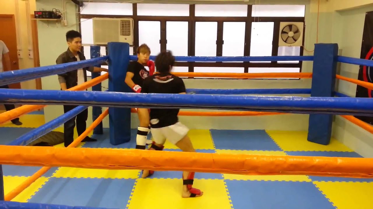 KickBoxing Fitness (KBF) 開幕禮泰拳表演 香港拳手 王曉東 vs 黃梓浩