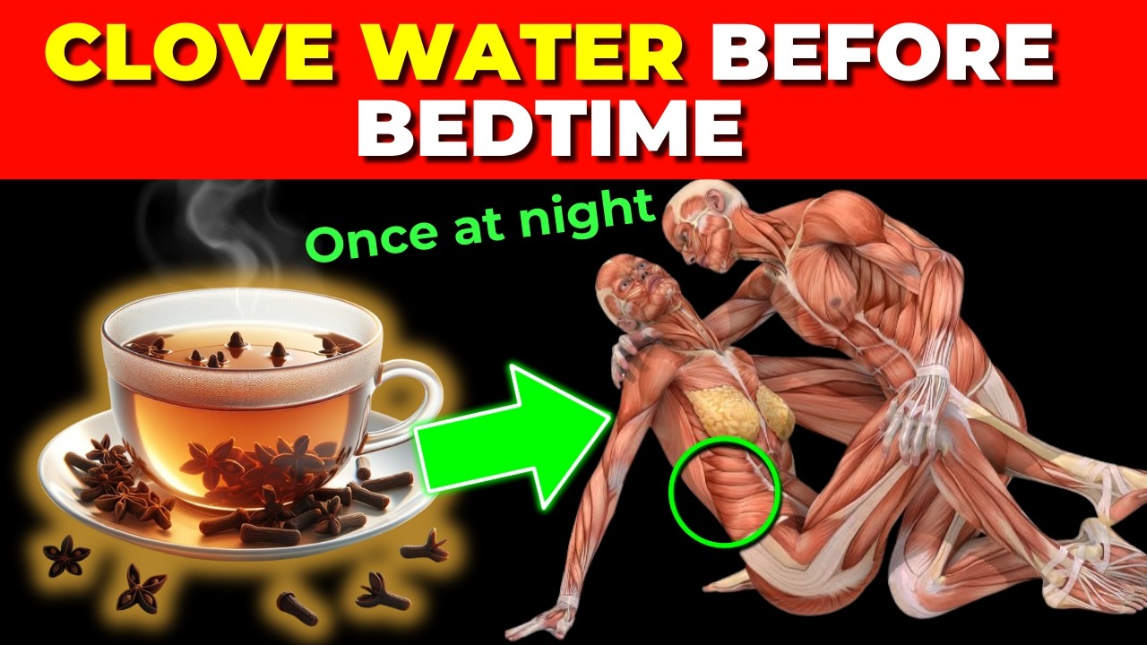 THIS IS WHAT HAPPENS if you drink a CUP of CLOVE WATER at night before Bed