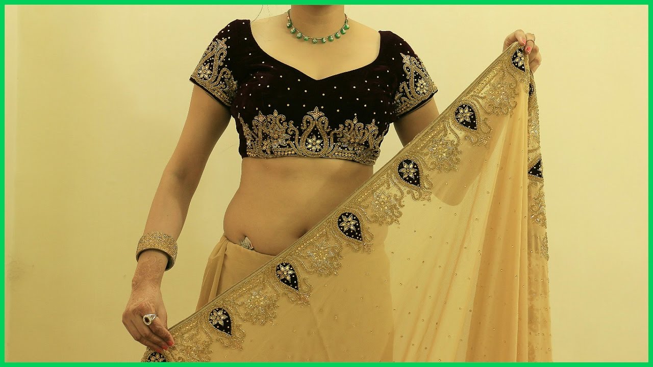 Proper Saree Draping Video | How To Wear Heavy Saree Blouse(Sari)