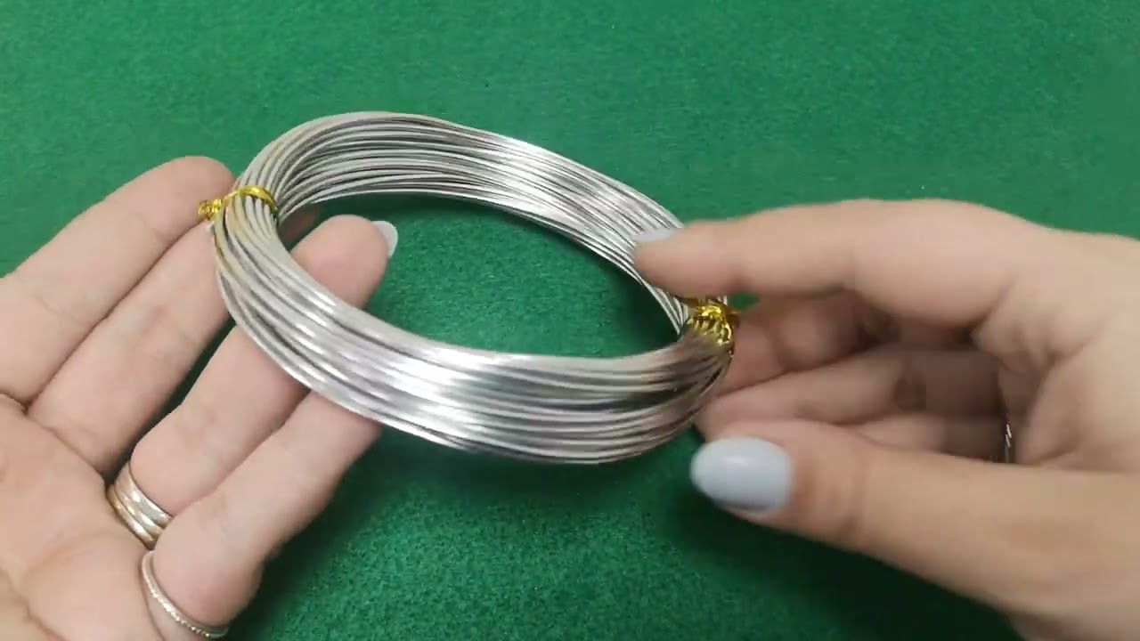 Aluminium Craft Wire Silver Tone Enamelled 10m Coil 1.5mm Thick HA16030