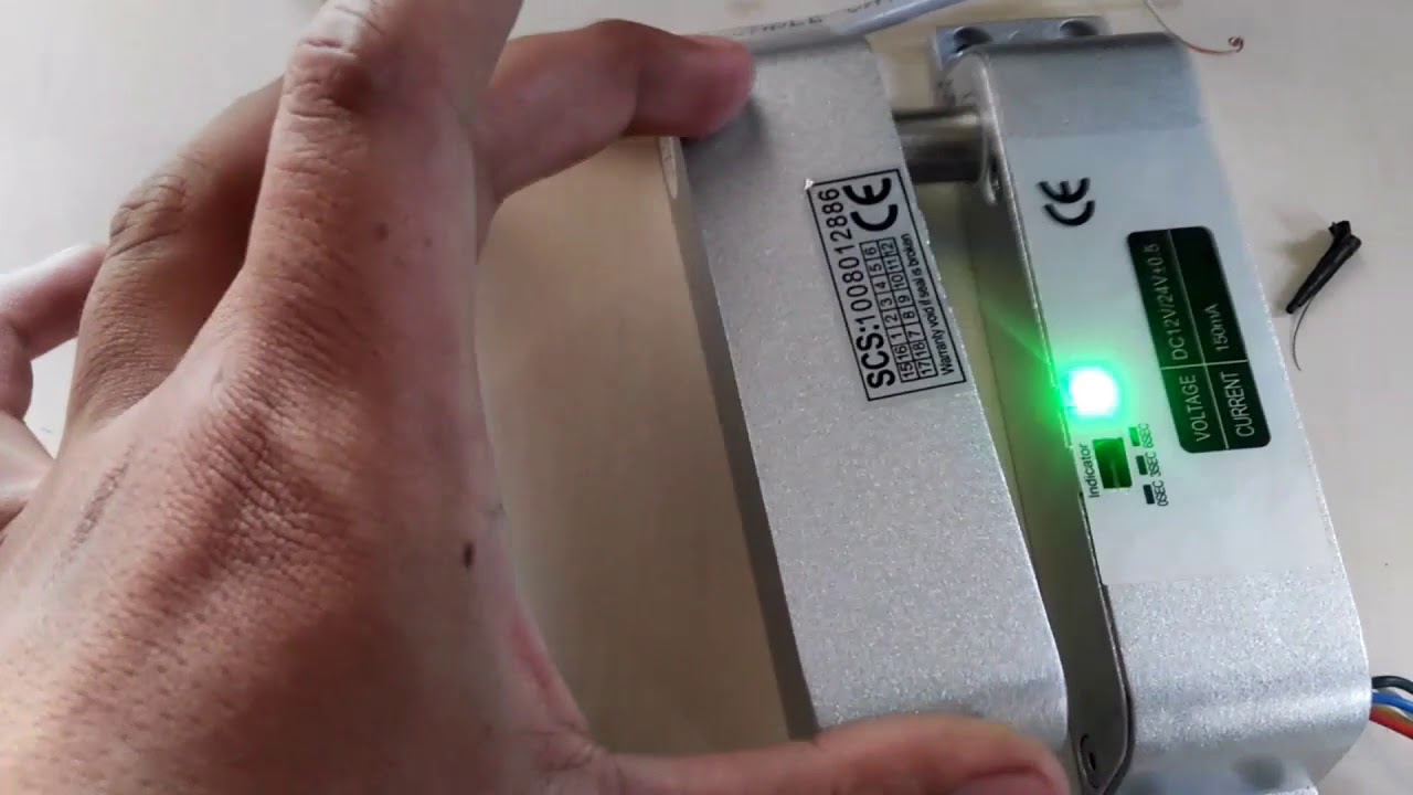 Electric Bolt Lock with Door State Detection Timer Drop Bolt Lock Fail-safe Electric Gate Door Lock