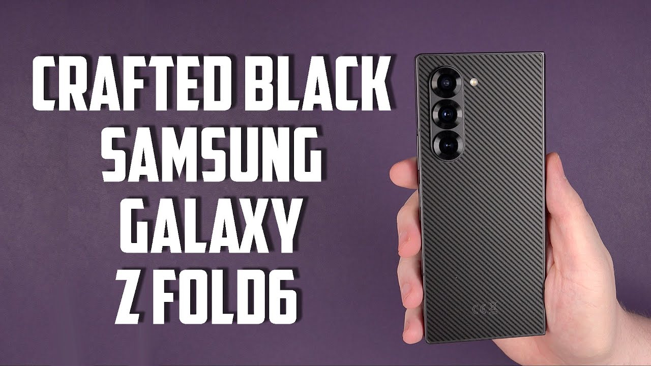 Crafted Black Samsung Galaxy Z Fold6 - Exclusive Colour!