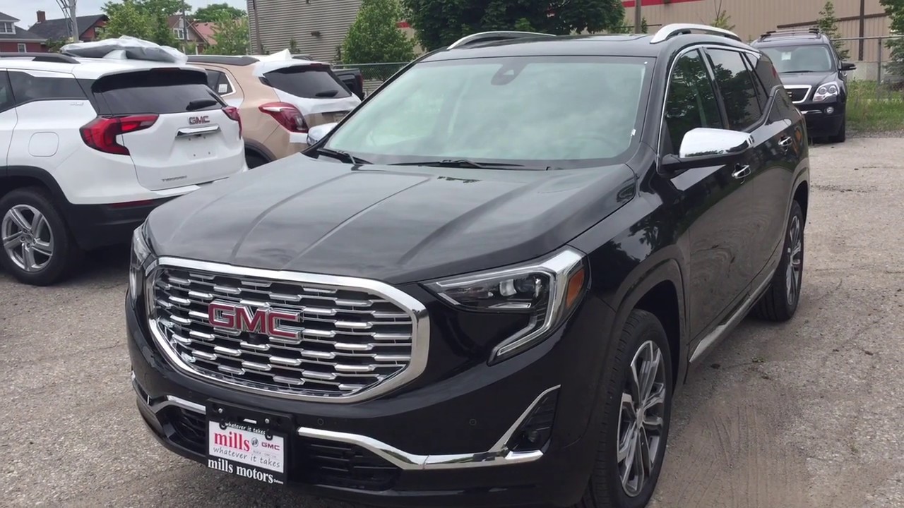 2019 GMC Terrain AWD Denali Auto Park Sunroof Navigation 360 Camera Black Oshawa ON Stock 191368