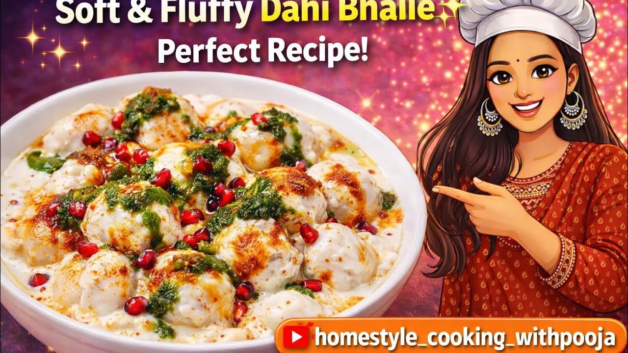 ✨ Soft aur Spongy Dahi Bhalle 🤤 Ghar par banaye bilkul bazaar jaise! 🥣🌶#DahiBhalle #HomestyleCooking