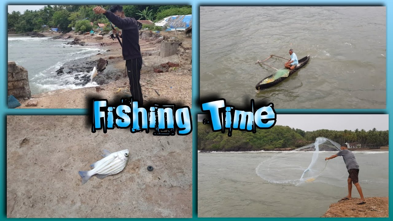 Went For Fishing In Nuem | Cast Net Is Given For Stitching | Goa Fishing vlog #konkanivlog