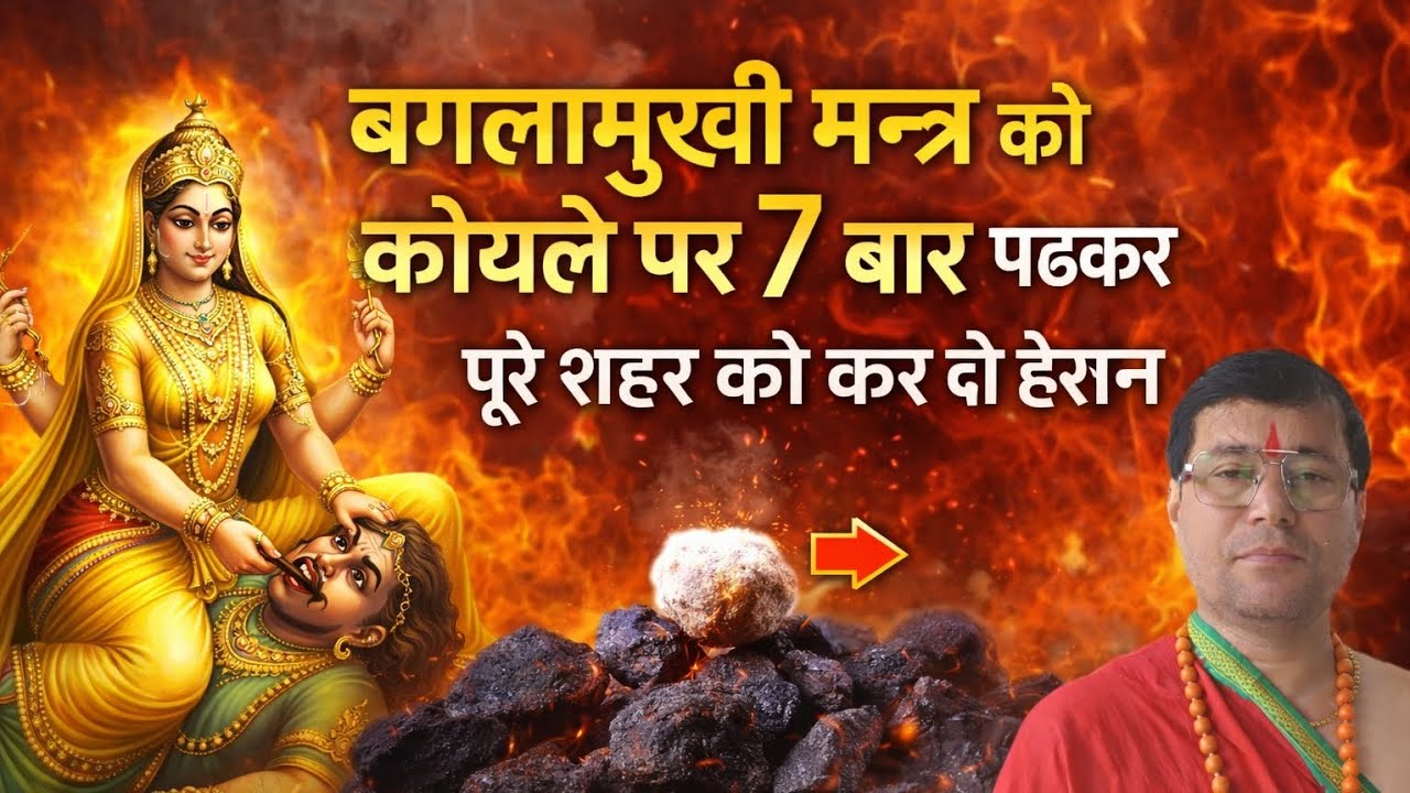 बगलामुखी मन्त्र को कोयले पर सात बार पढकर, पूरे शहर को कर दो हैरान! जब हद पर हो तभी प्रयोग करे।।
