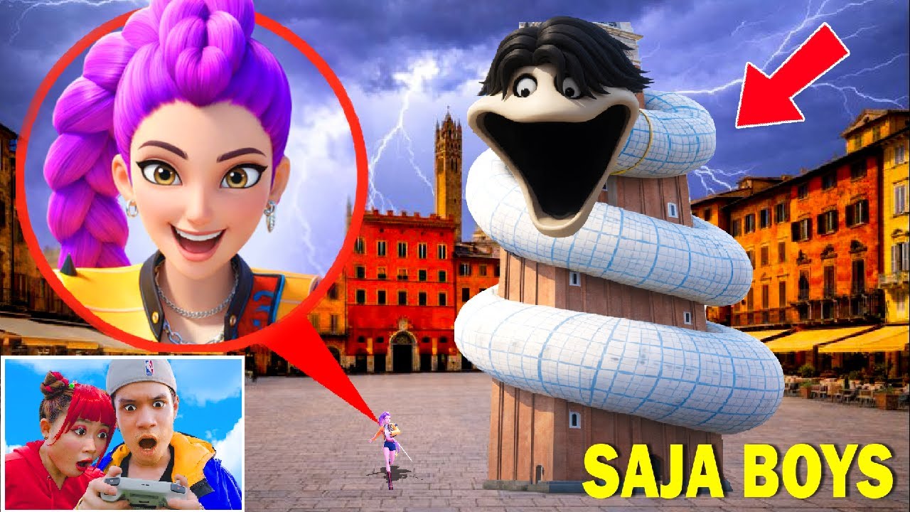 CAUGHT on DRONE: SAJA BOYS TURNED into the HUNGRY WORM in Real Life!! 😱 HUNTRIX MISSION