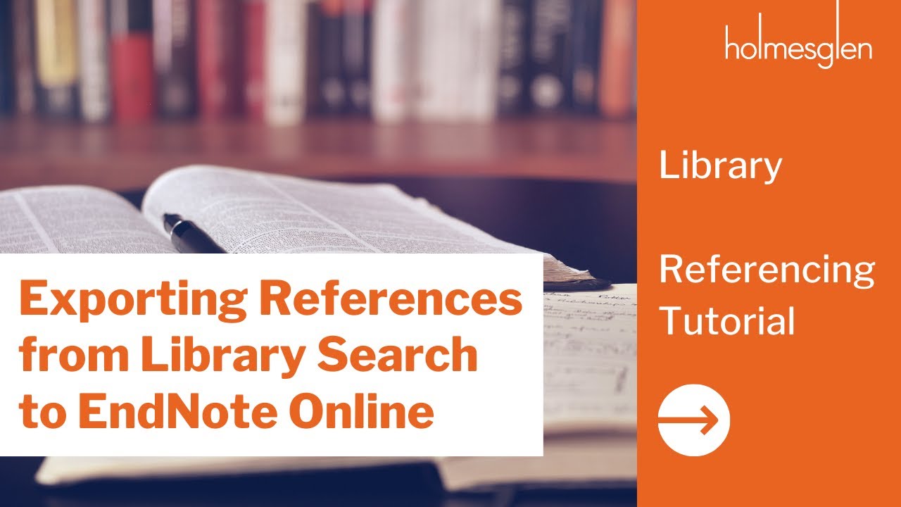 How to  Export References from&nbsp;Library Search to EndNote Online