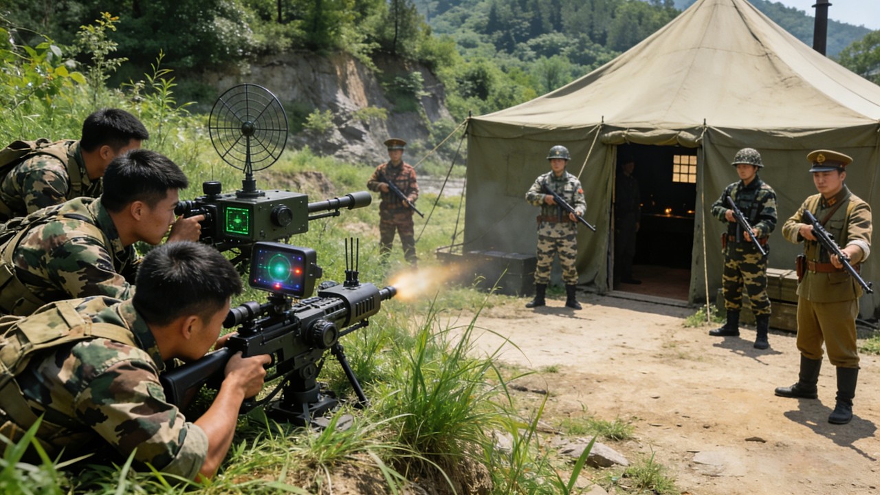 敵軍大肆調兵暴露位置，特戰小隊使用科技武器鎖定敵軍基地一舉殲滅！