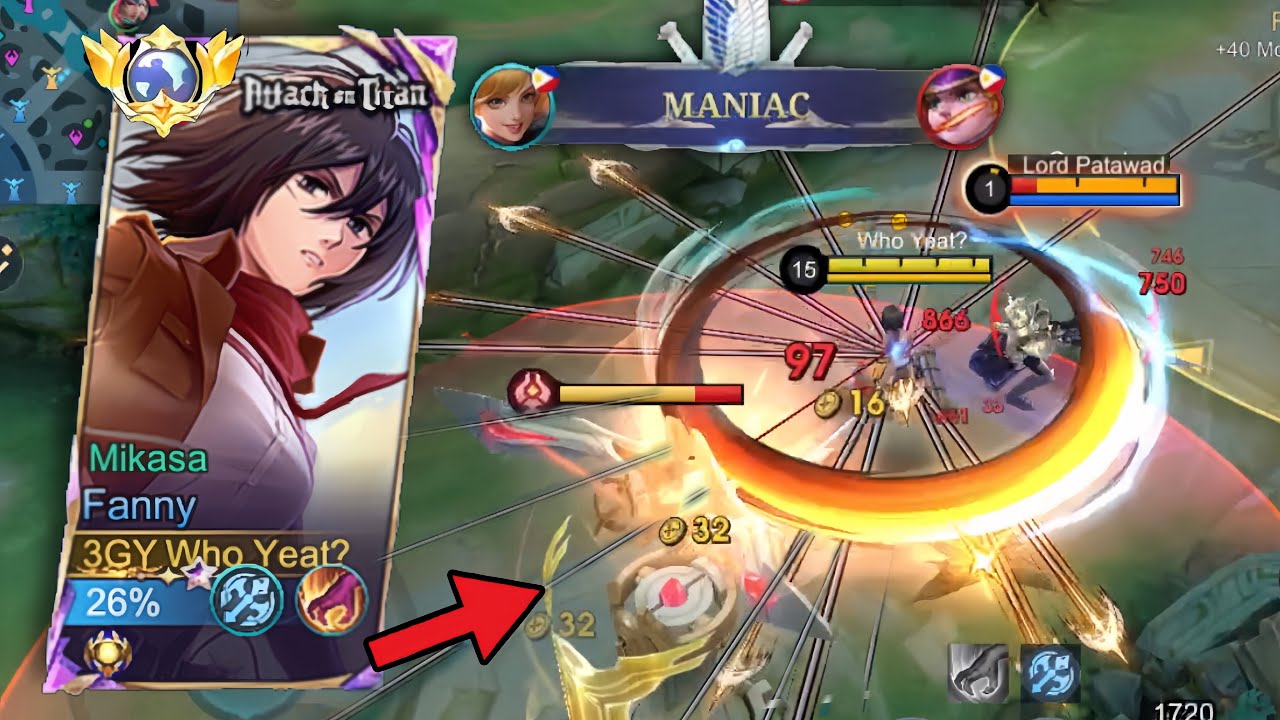 MANIAC!! THIS IS WHY FANNY DOMINATING IN LATEGAME KDA 26-3-6 - MLBB