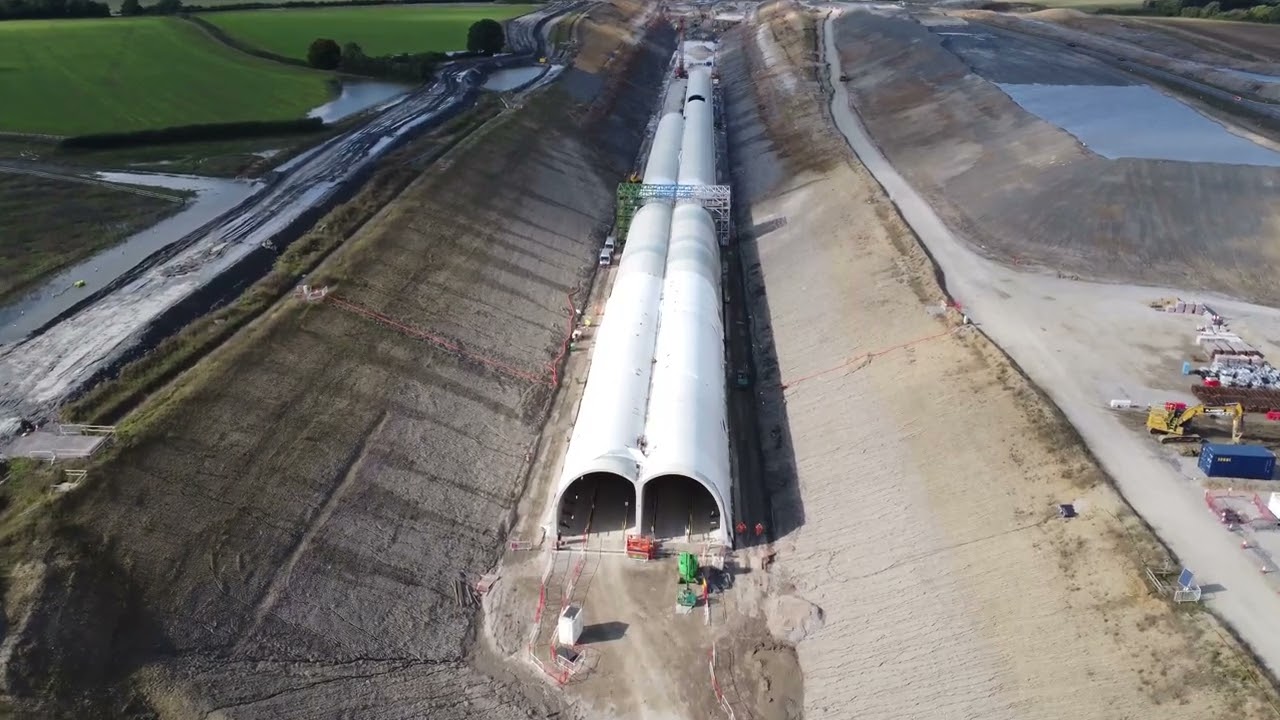 HS2 Construction - Greatworth Green Tunnel - October 2024