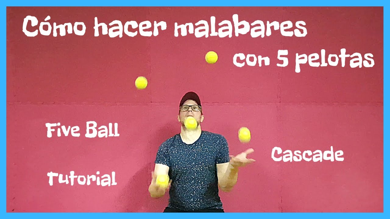 Cómo hacer malabares con 5 pelotas|Five Ball Juggling Tutorial|by Infinite Tutorials