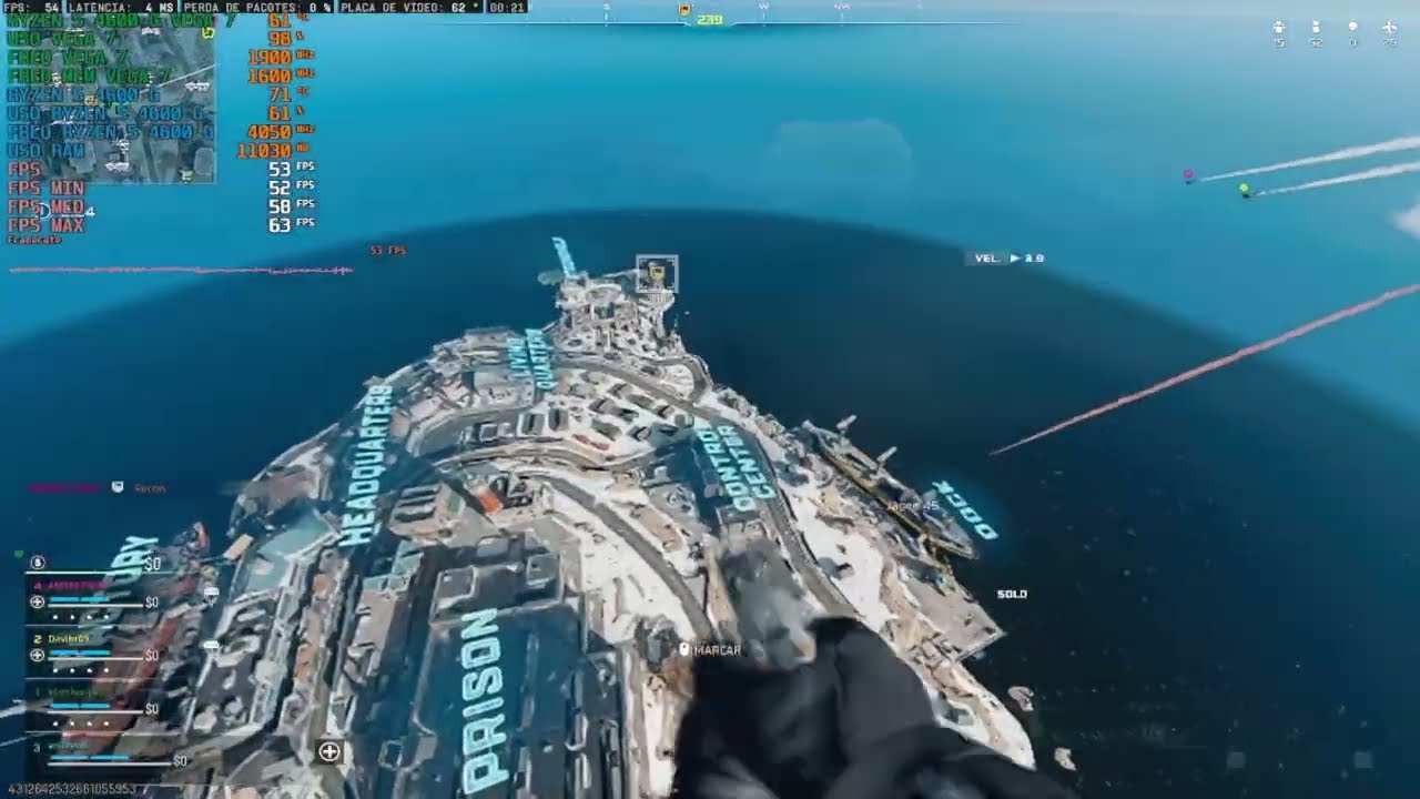 RYZEN 5 4600G! VEGA 7 gráfico integrado! Melhor processador! Jogando CALL OFF DUTY WARZONE! Teste!