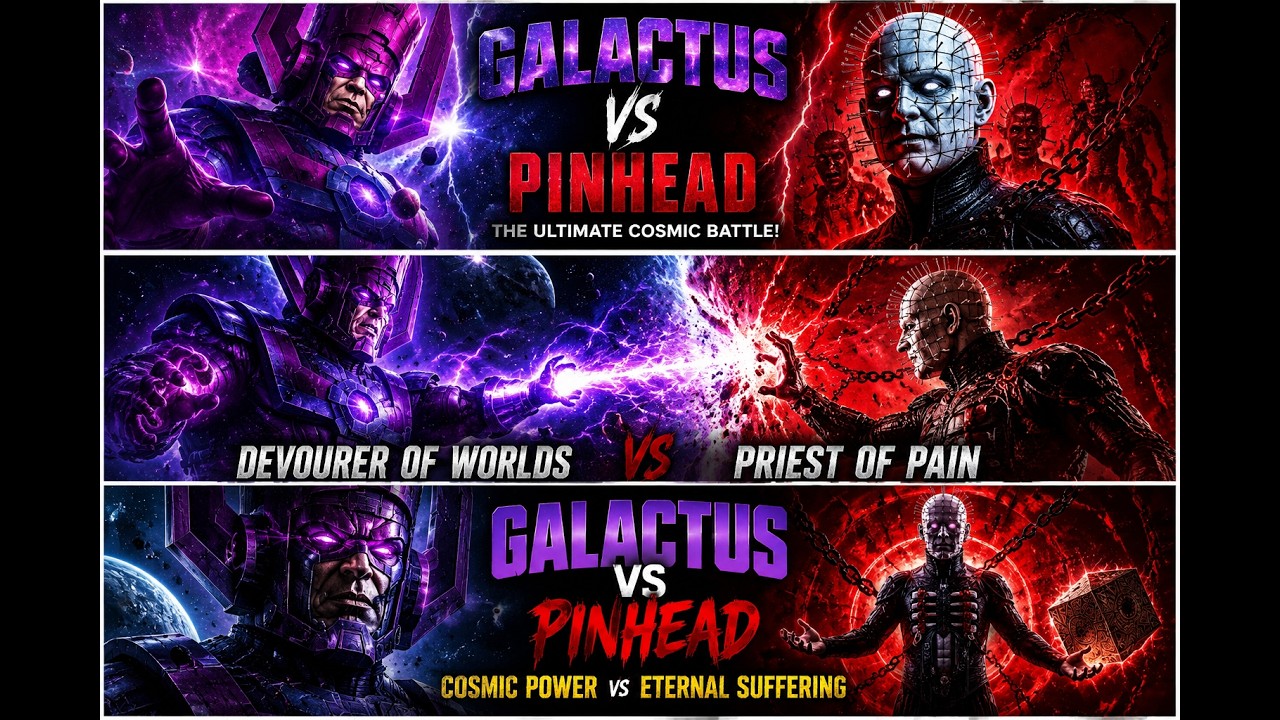 Galactus vs Pinhead: Devourer of Worlds vs Priest of Pain | Ultimate Cosmic Battle