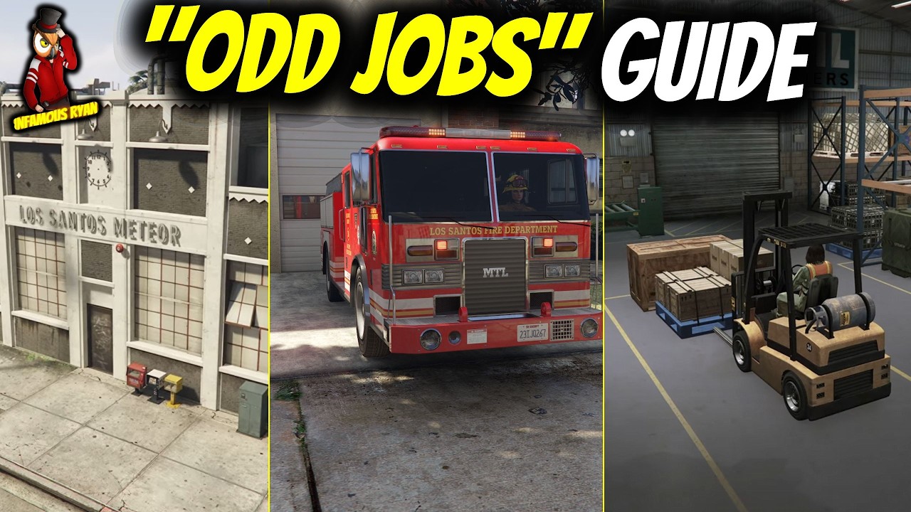 Odd Jobs Guide Money Method in GTA Online (Postal, Firefighter, Forklift)