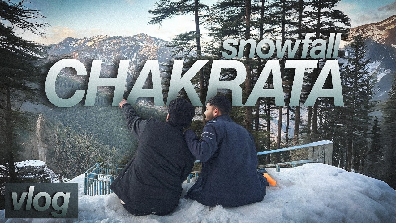 First Snowfall Experience in Chakrata 😍2026 | Hidden Hill Station #snowfall