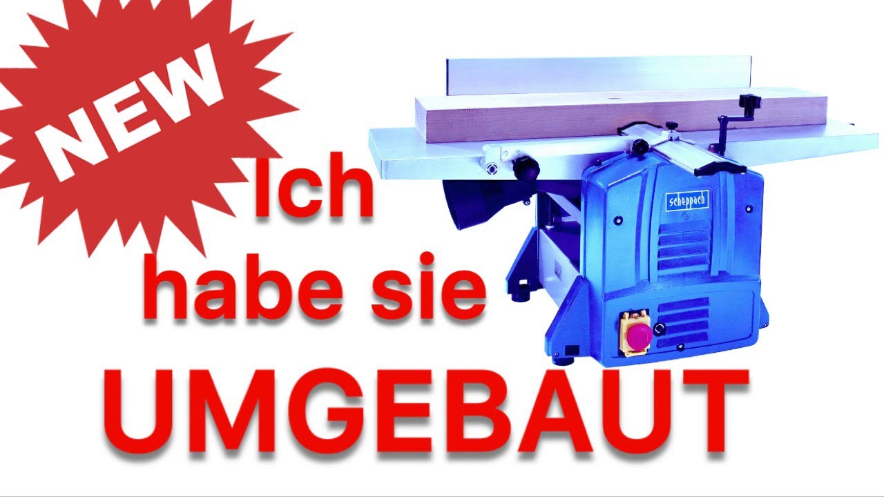 Scheppach HMS 1070 Abricht und Dickenhobel | Rechtwinkligen Anschlag selber bauen | Hobelmaschine