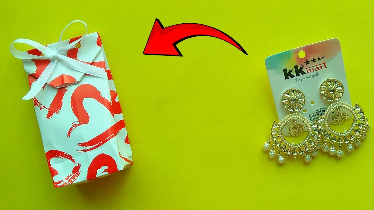 How to Wrap Earrings as a Gift without a Box | Pack Accessories for Gift | Wrap Jewelry without Box