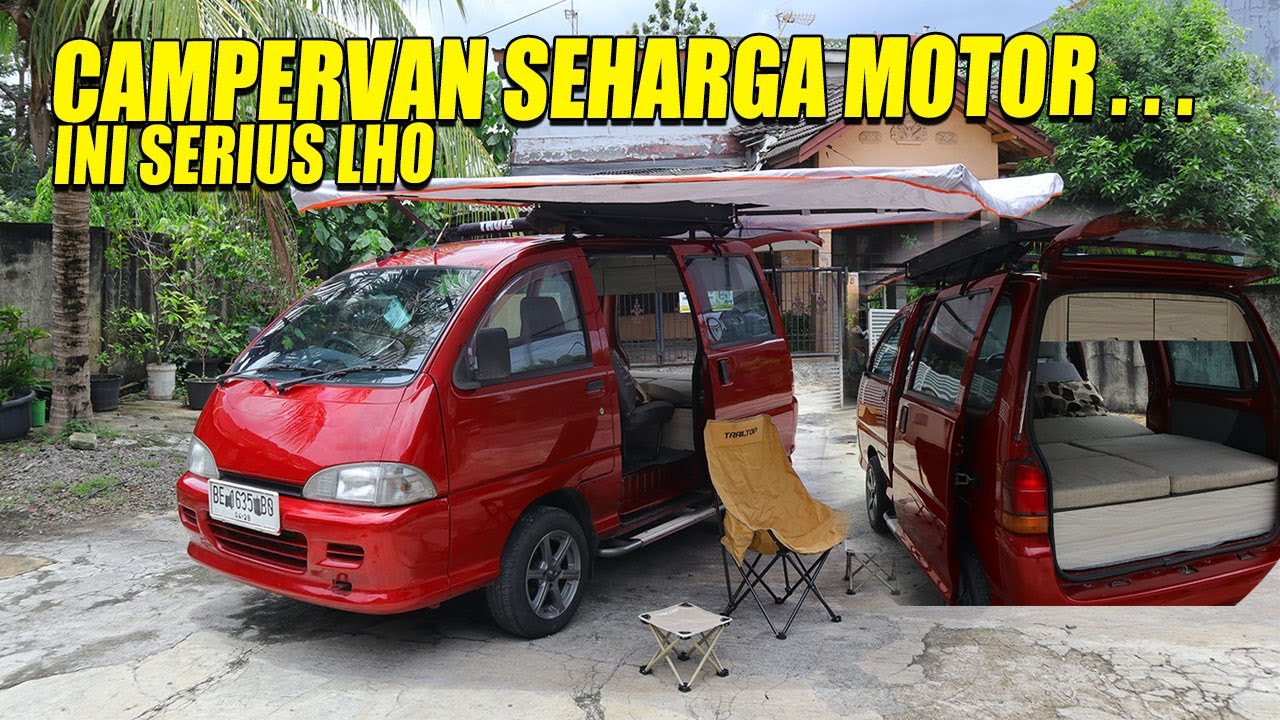 BENERAN MURAH, CAMPERVAN SEHARGA MOTOR INI BISA CAMPING