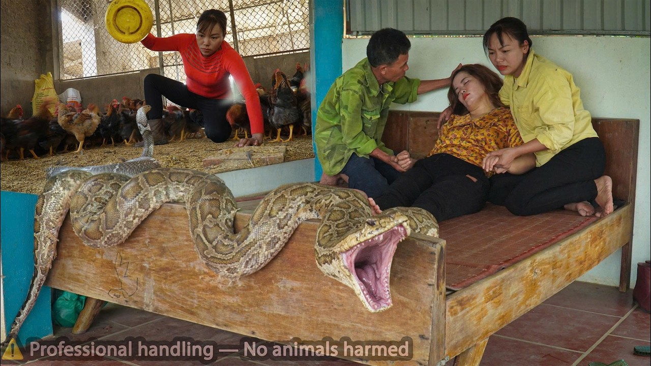 72 Hours on High Alert — A giant python and a king cobra invade the farm... stalking a girl