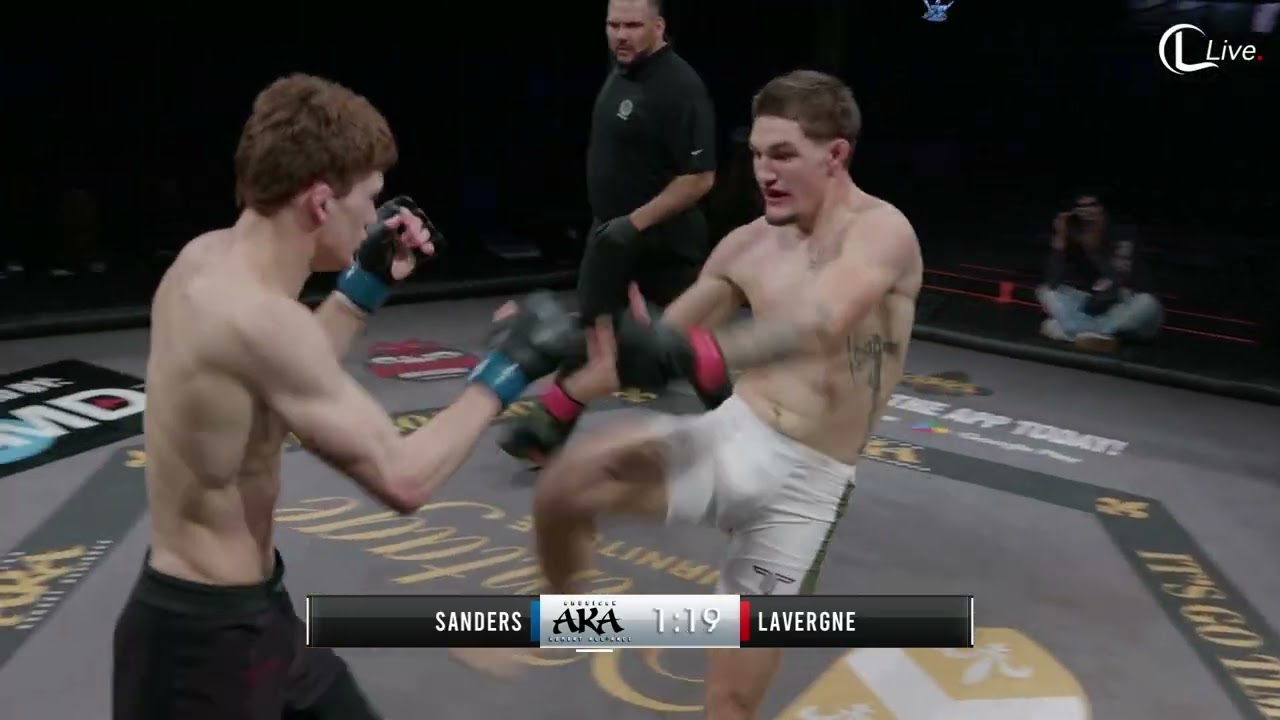 AKA 51 - Брок Сандерс против Эндрю Лаверна [Полный бой] #mma