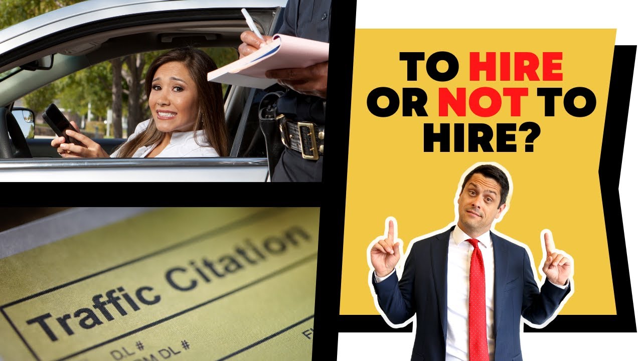 Why you NEED to hire a lawyer for a TRAFFIC TICKET